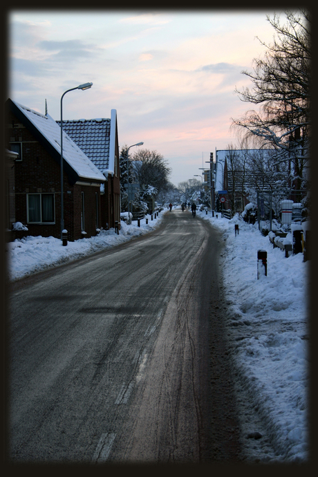 Westfriese streek in sneeuw