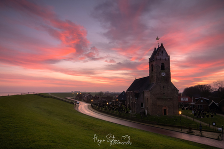 Zonsopkomst bij Wierum