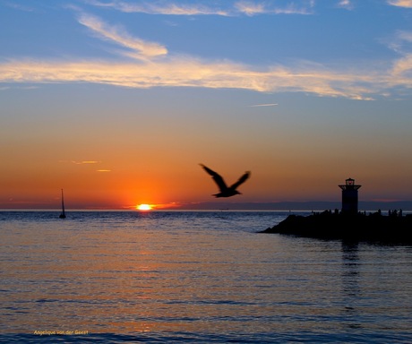 zonsondergang Scheveningen 28 juli 2013