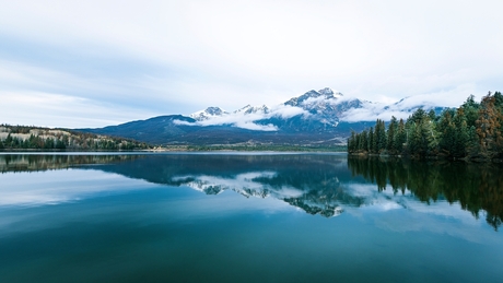 Pyramid Lake and Mountain, Jasper ......