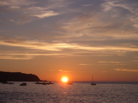 Zonsondergang bij Pors Peron