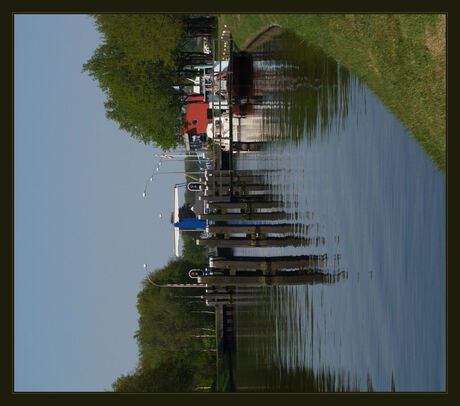 Lijnen en vormen in een landschap