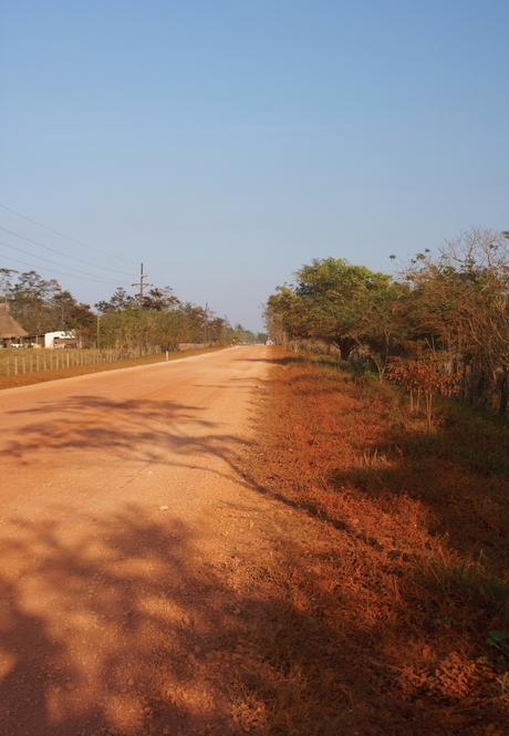 Hoofdweg in Guatemala