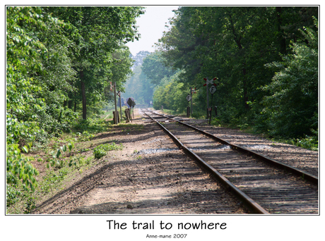 The trail to nowhere...