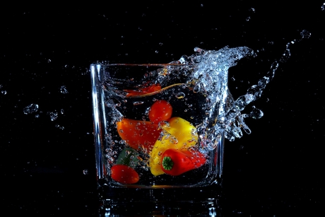 Fruit in water