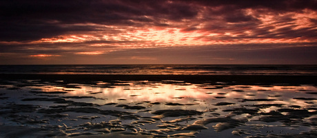 Zonsondergang in Nieuwpoort