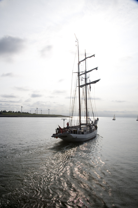 vertrek uit de haven