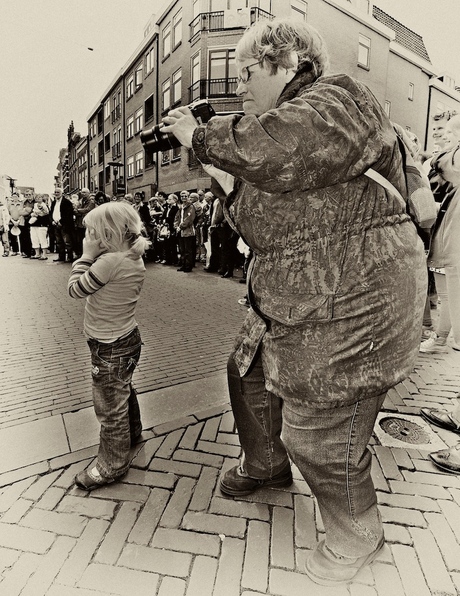 Fotograaf in actie