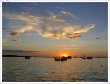 Zonsondergang in Makassar 2