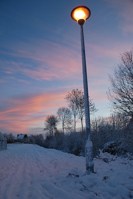 Het besneeuwd padje