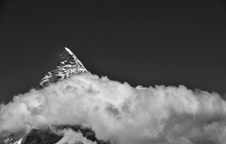 De Matterhorn met een dekentje
