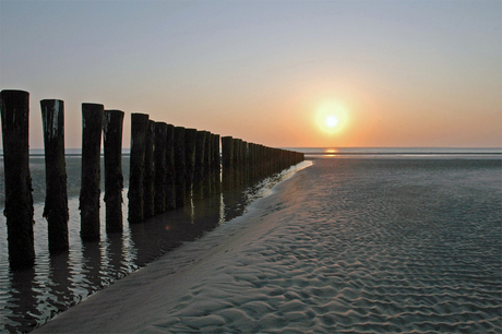 Zonsondergang op Ameland