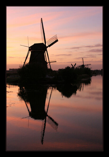 Kinderdijk zonsondergang