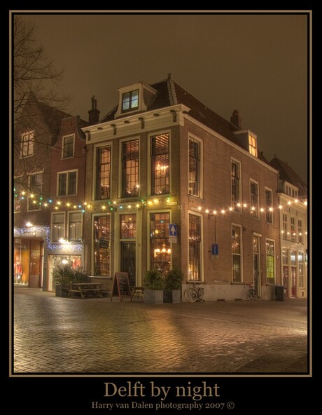 Delft by night