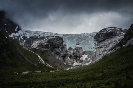 Bergsetbreen gletsjer Noorwegen