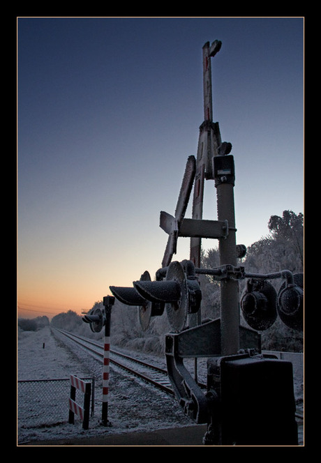 Bevroren zonsopkomst