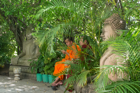 boeddhas seconderen monniken