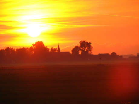 Zon boven Sanfjirden