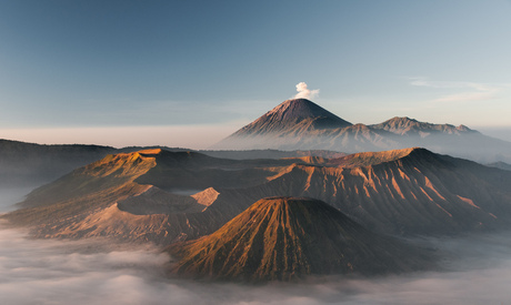 Ochtend boven de Bromo