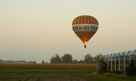 Landende luchtballon