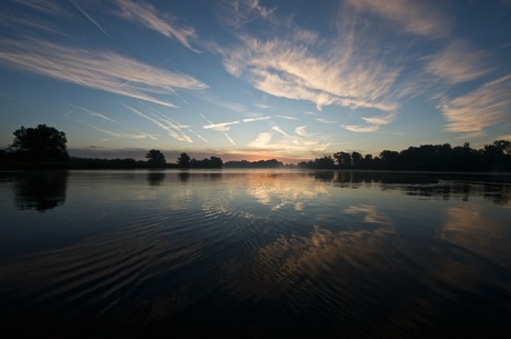 Ochtendgloren boven de Biesbosch...