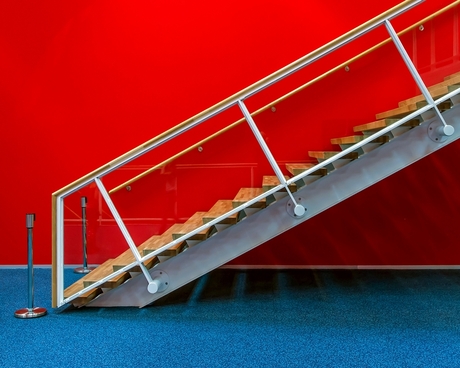 Stairs in Red and Blue