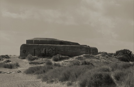 Bunker in de duinen bij Skagen