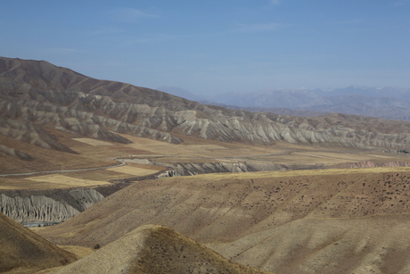 Uitzicht in Kirgizie