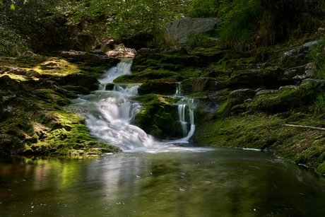 Waterval in de Belgische Ardennen