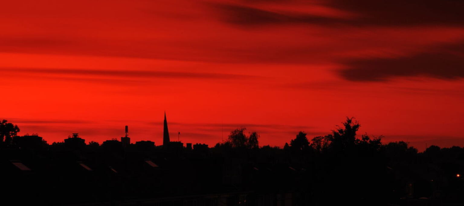 The red sky