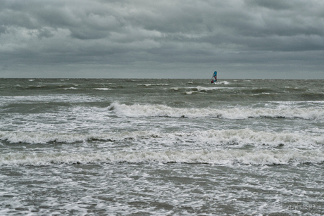 Surfing in stormy weather