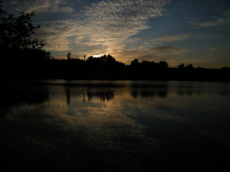 Zonsondergang Lac du Salm