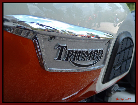 Triump tank reflecties