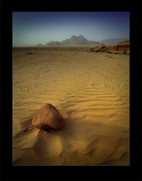 First stone of the desert