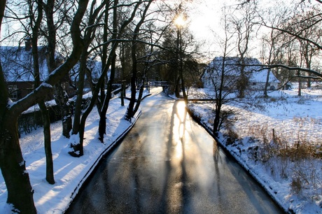 Winters sprookjesdecor in Giethoorn