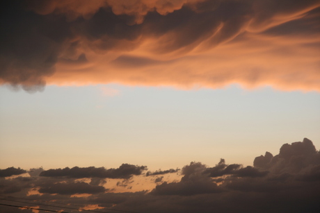 lucht na een hagelbui