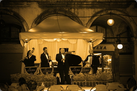 Muzikanten op San Marco, Venetië