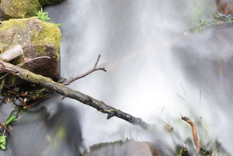 Frozen water by shutter