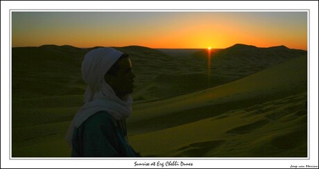 Sunrise at Erg Chebbi Dunes