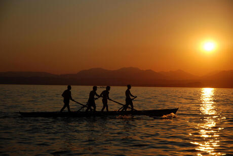 Roeien op het Lago di Garda