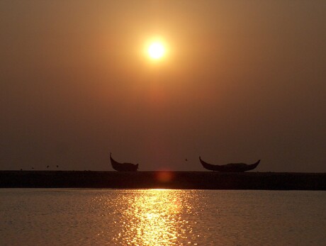 zonsondergang in india 2