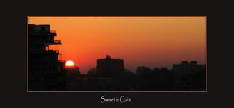 Sunset in Egypte/Caïro