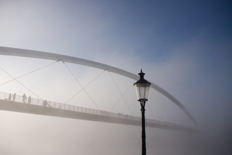 Misty bridge Maastricht