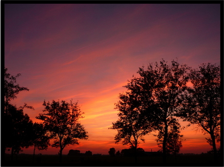 zonsondergang Oldehove