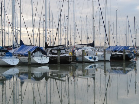 bootjes in de haven