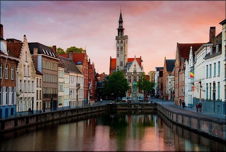 Brugge by sunset