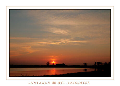 lantaarn aan bij het Hoeksmeer