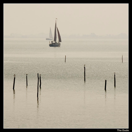 Bootjes in de mist