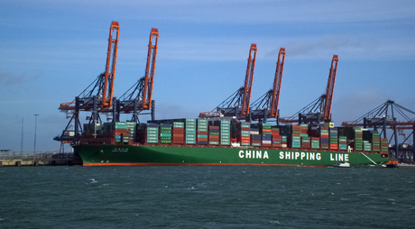 Grootste containerboot ter wereld