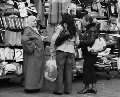 Vrouwen op markt